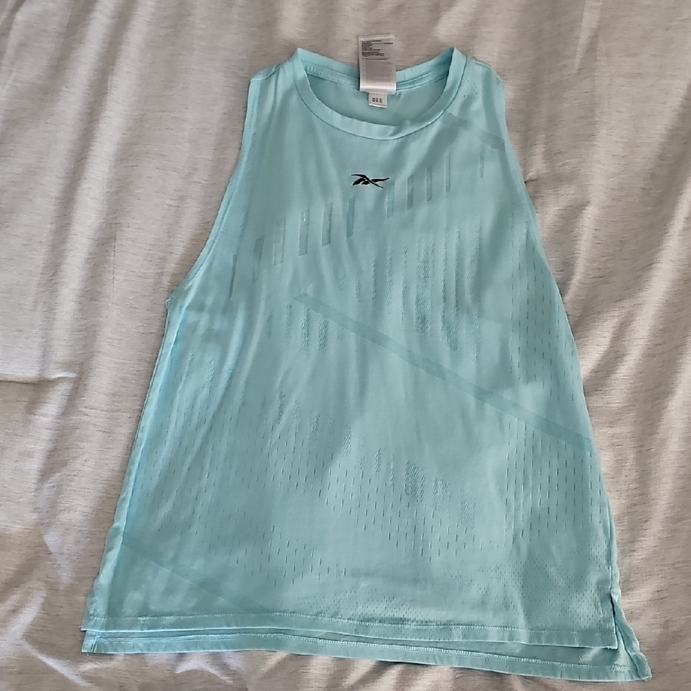 Reebok Light Blue Sleeveless Athletic Top